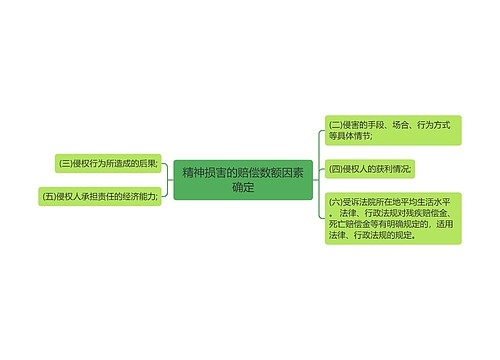 精神损害的赔偿数额因素确定