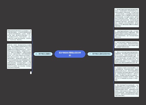 医疗事故处理规定是怎样的