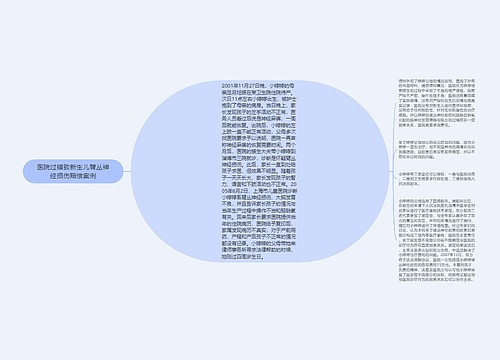 医院过错致新生儿臂丛神经损伤赔偿案例