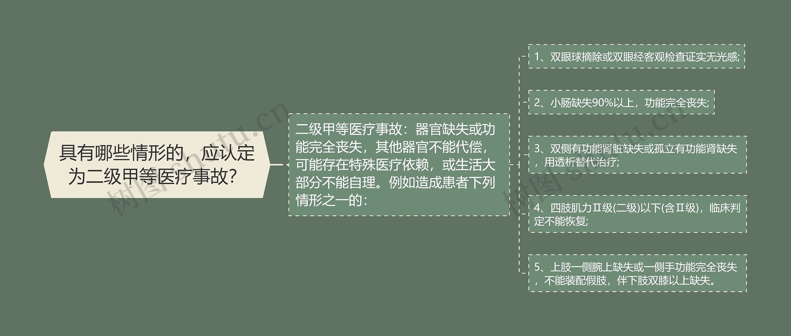 具有哪些情形的，应认定为二级甲等医疗事故？思维导图