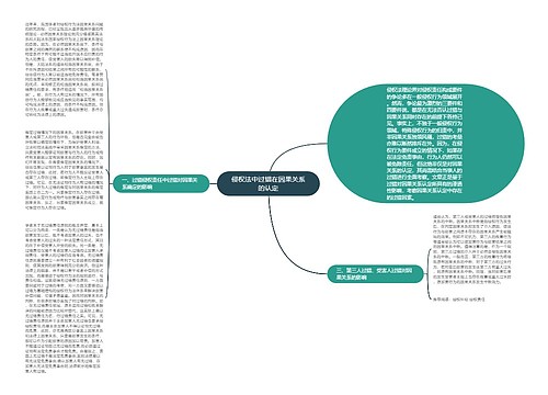 侵权法中过错在因果关系的认定