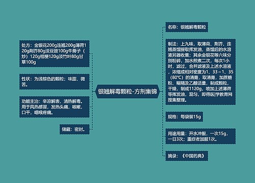 银翘解毒颗粒-方剂集锦