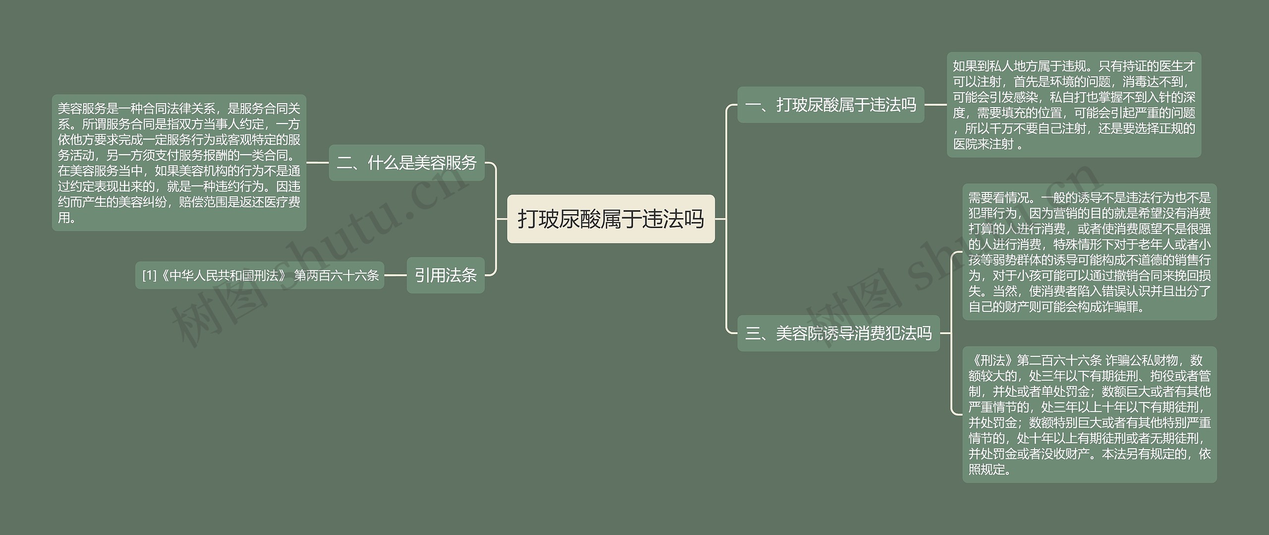 打玻尿酸属于违法吗思维导图