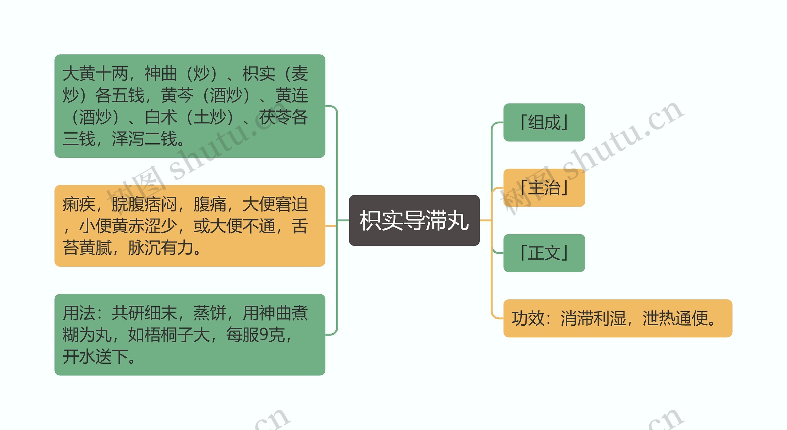 枳实导滞丸思维导图