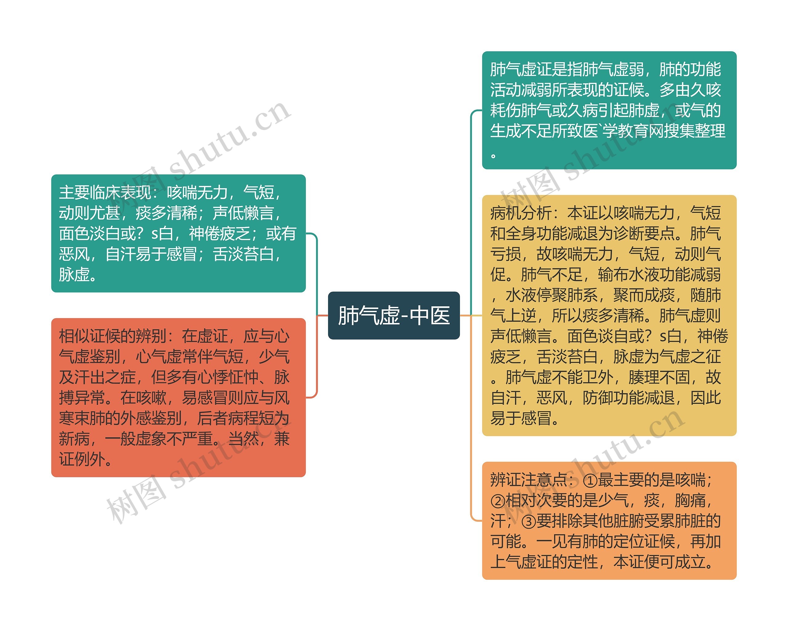 肺气虚-中医思维导图