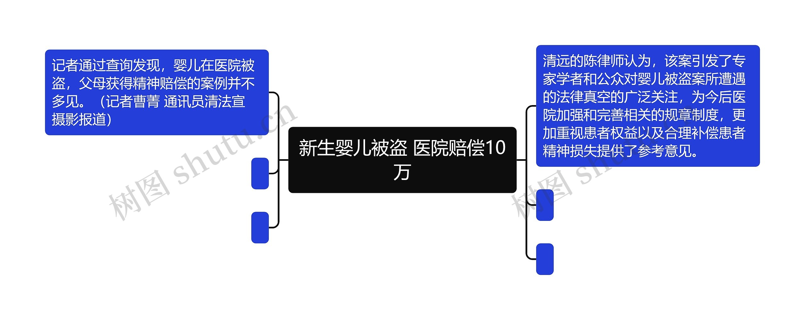 新生婴儿被盗 医院赔偿10万思维导图