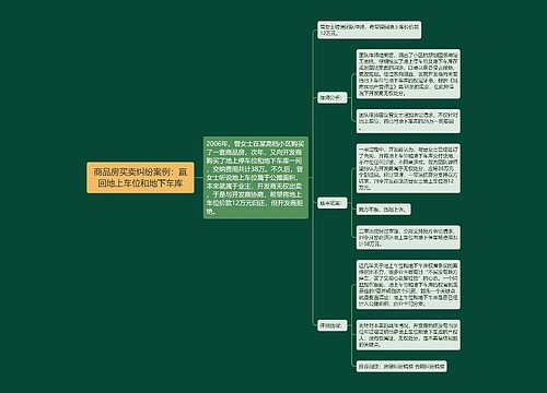 商品房买卖纠纷案例：赢回地上车位和地下车库