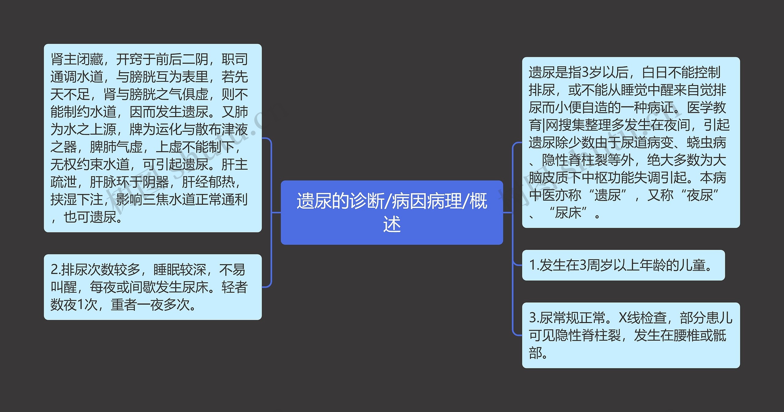 遗尿的诊断/病因病理/概述 遗尿的诊断/病因病理/概述
