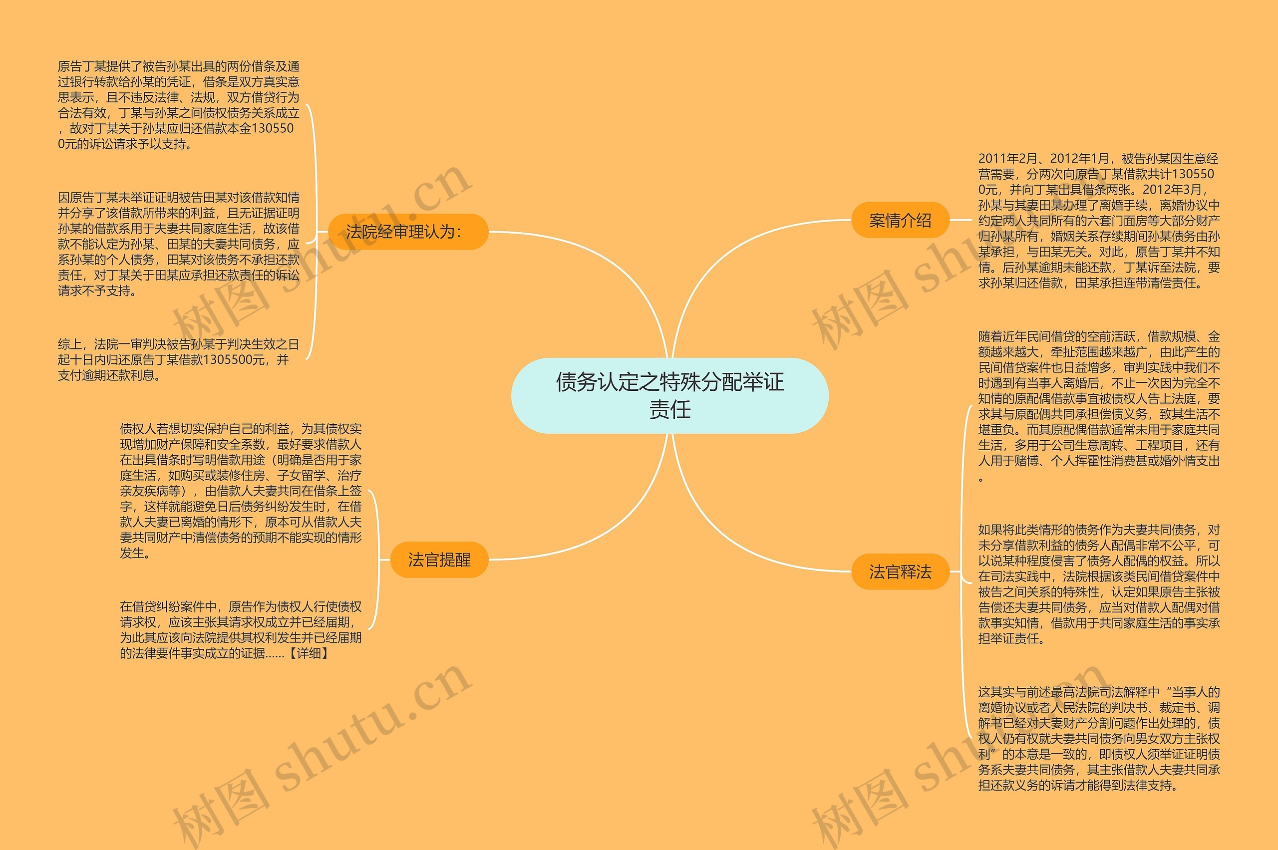 债务认定之特殊分配举证责任