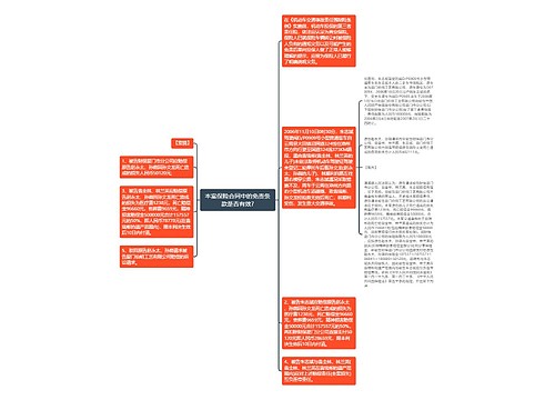 本案保险合同中的免责条款是否有效?