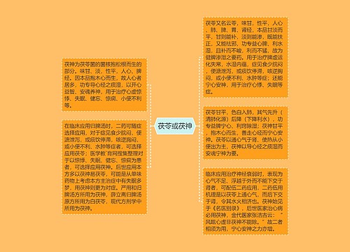 茯苓或茯神