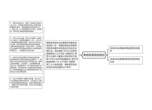 离婚损害赔偿概述