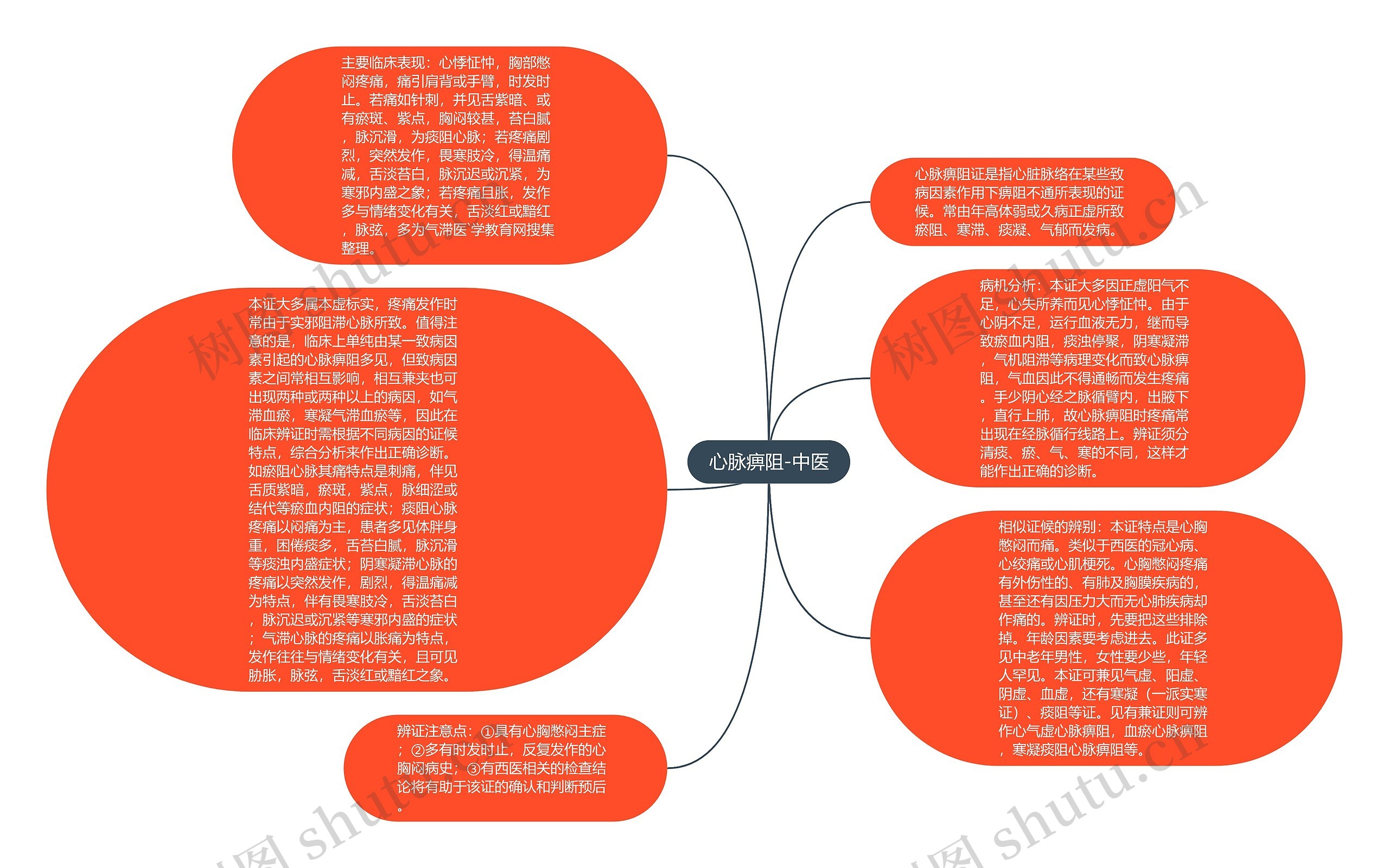 心脉痹阻-中医思维导图