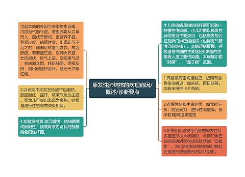 原发性肺结核的病理病因/概述/诊断要点