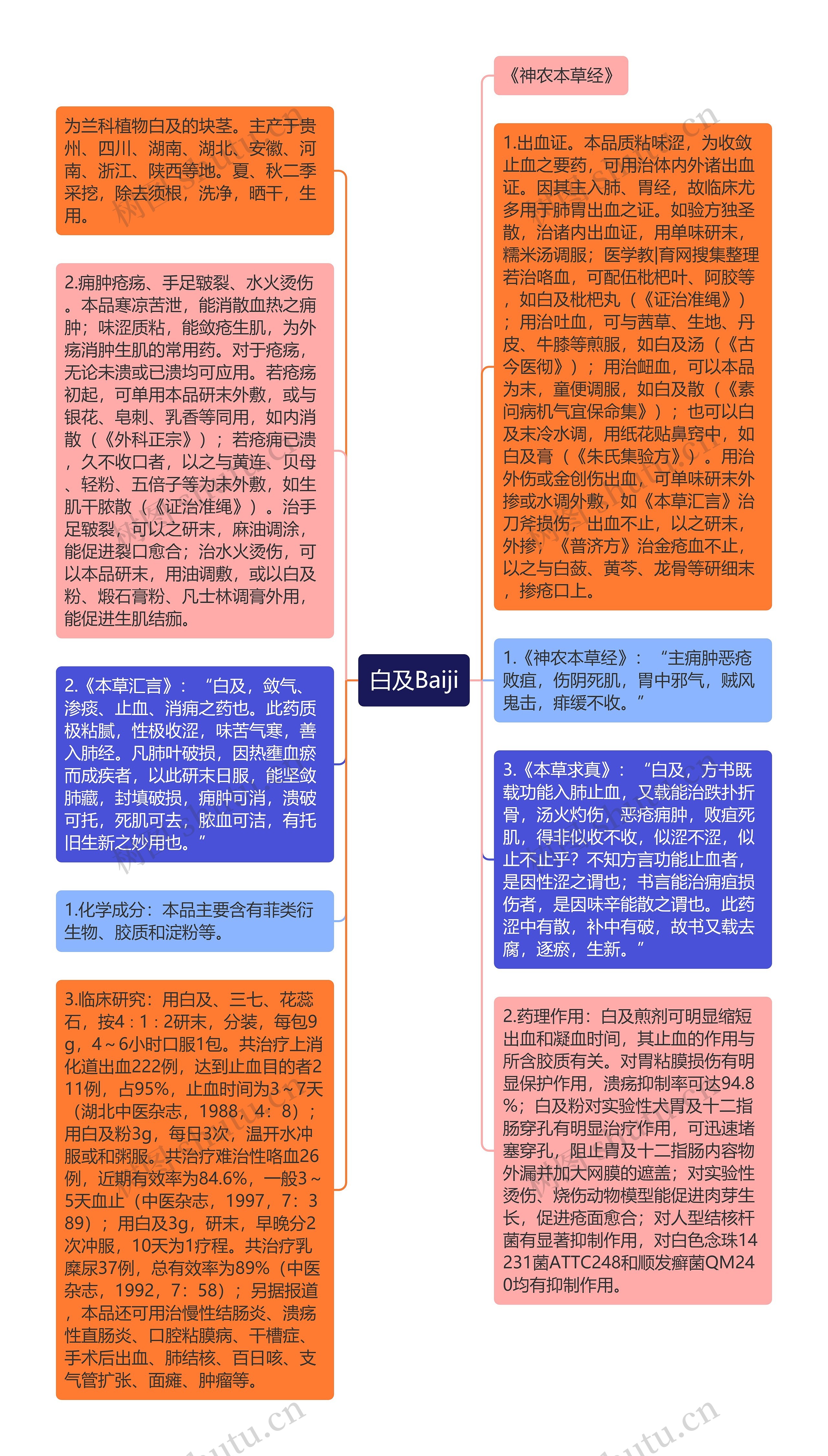 白及Baiji思维导图