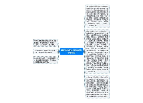 猩红热的概述/病因病理/诊断要点