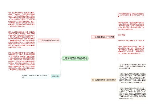 出租车残值如何主张赔偿