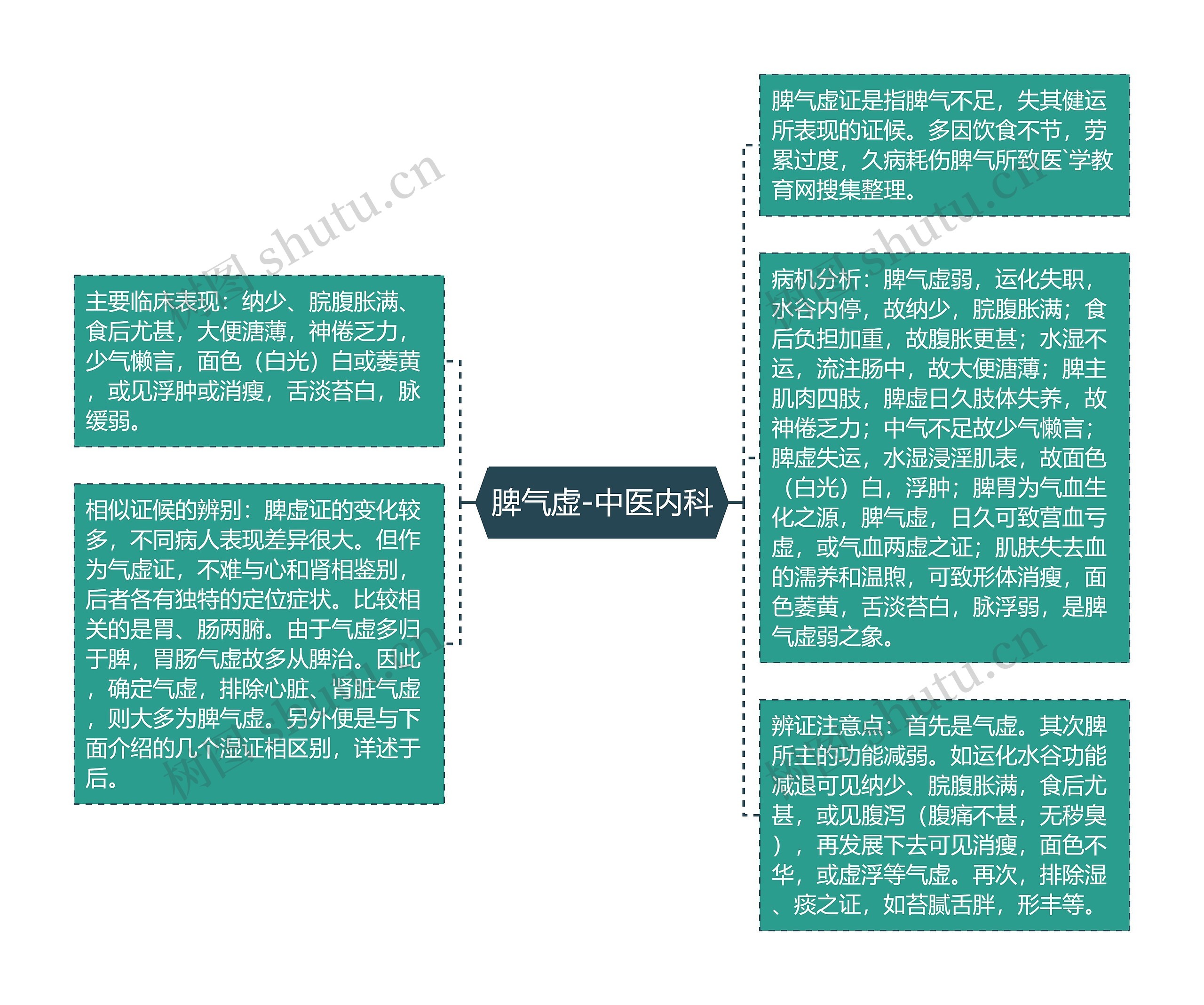 脾气虚-中医内科思维导图