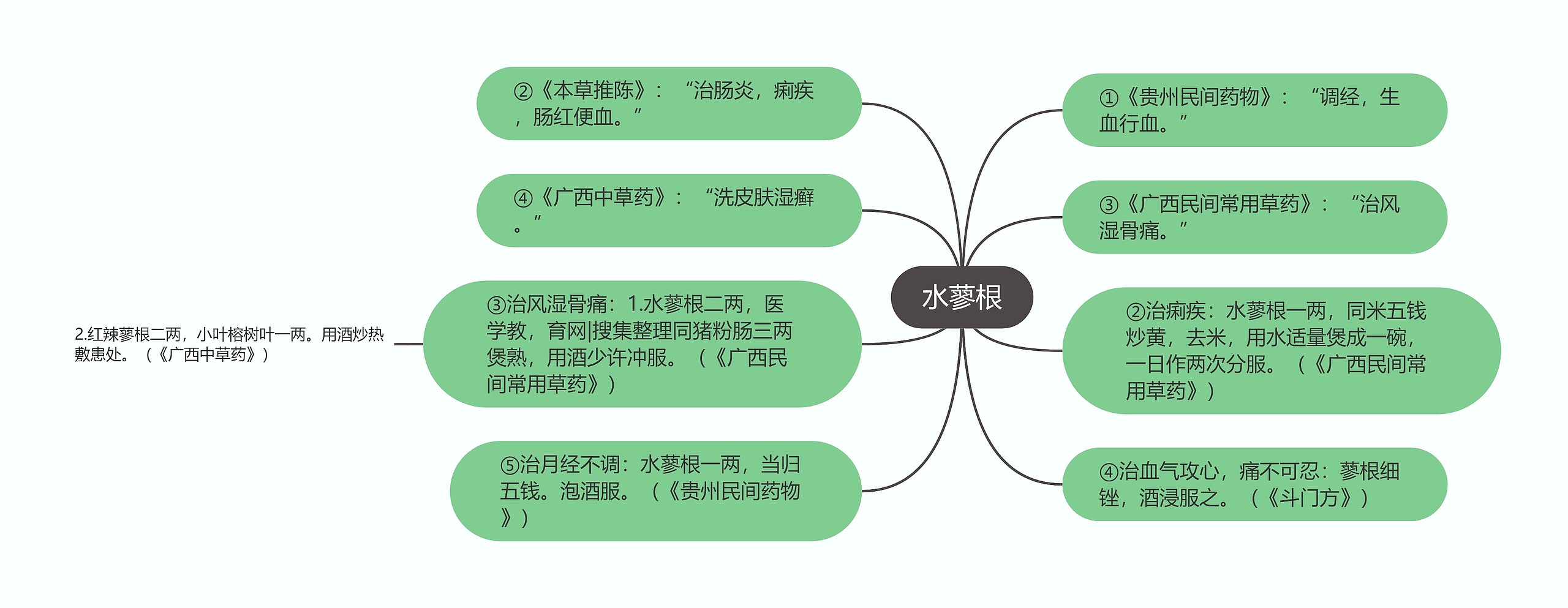 水蓼根思维导图