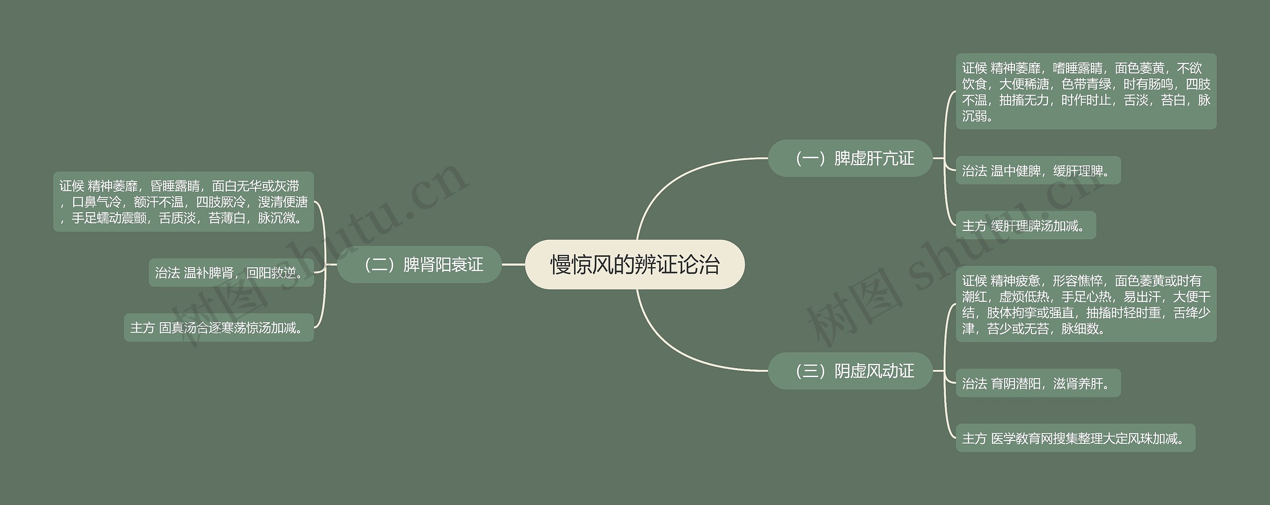 慢惊风的辨证论治