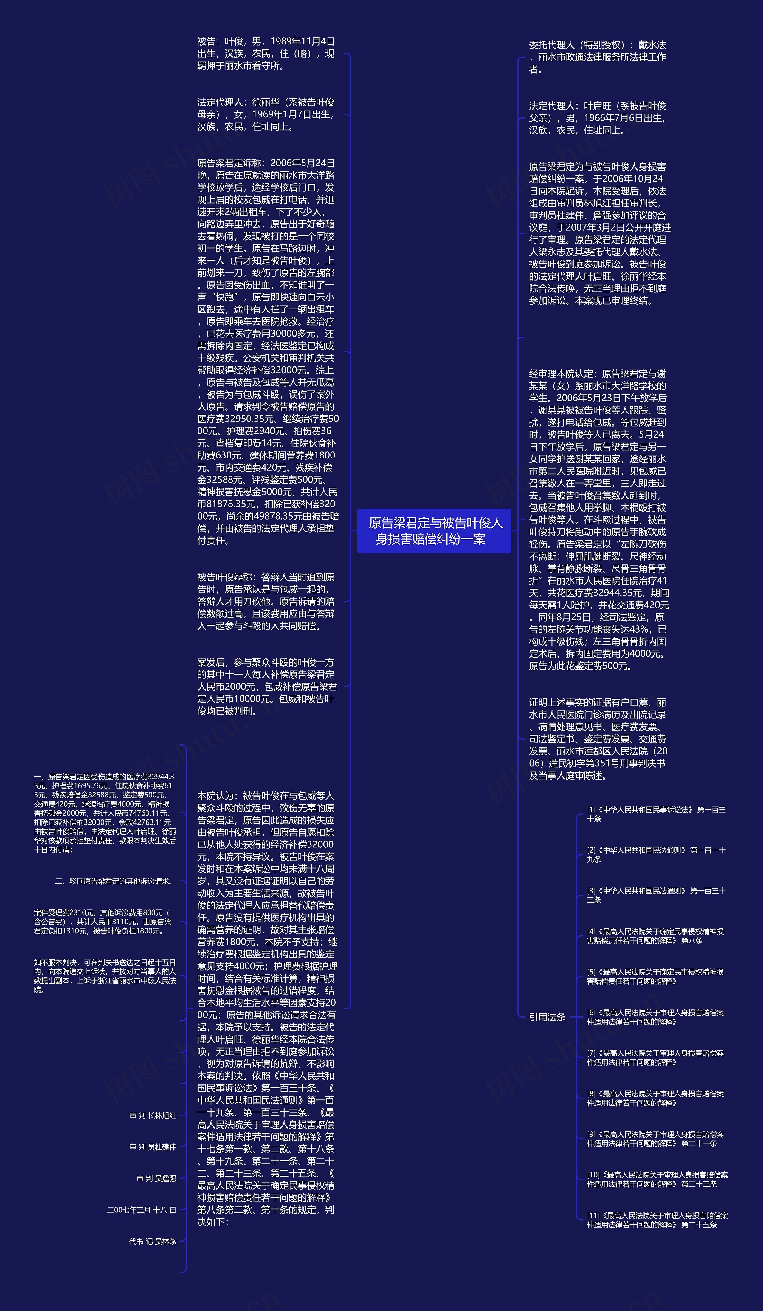  原告梁君定与被告叶俊人身损害赔偿纠纷一案  