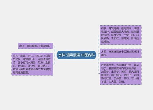 水肿-湿毒浸淫-中医内科