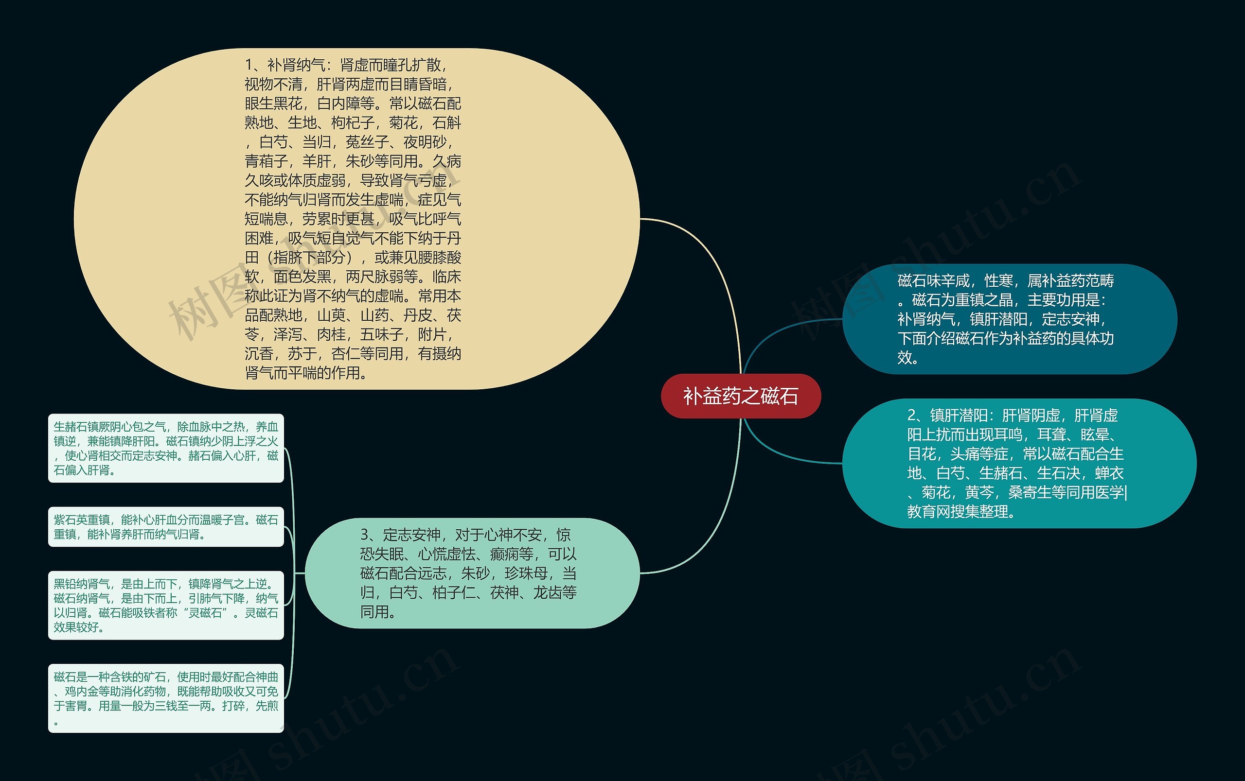 补益药之磁石思维导图