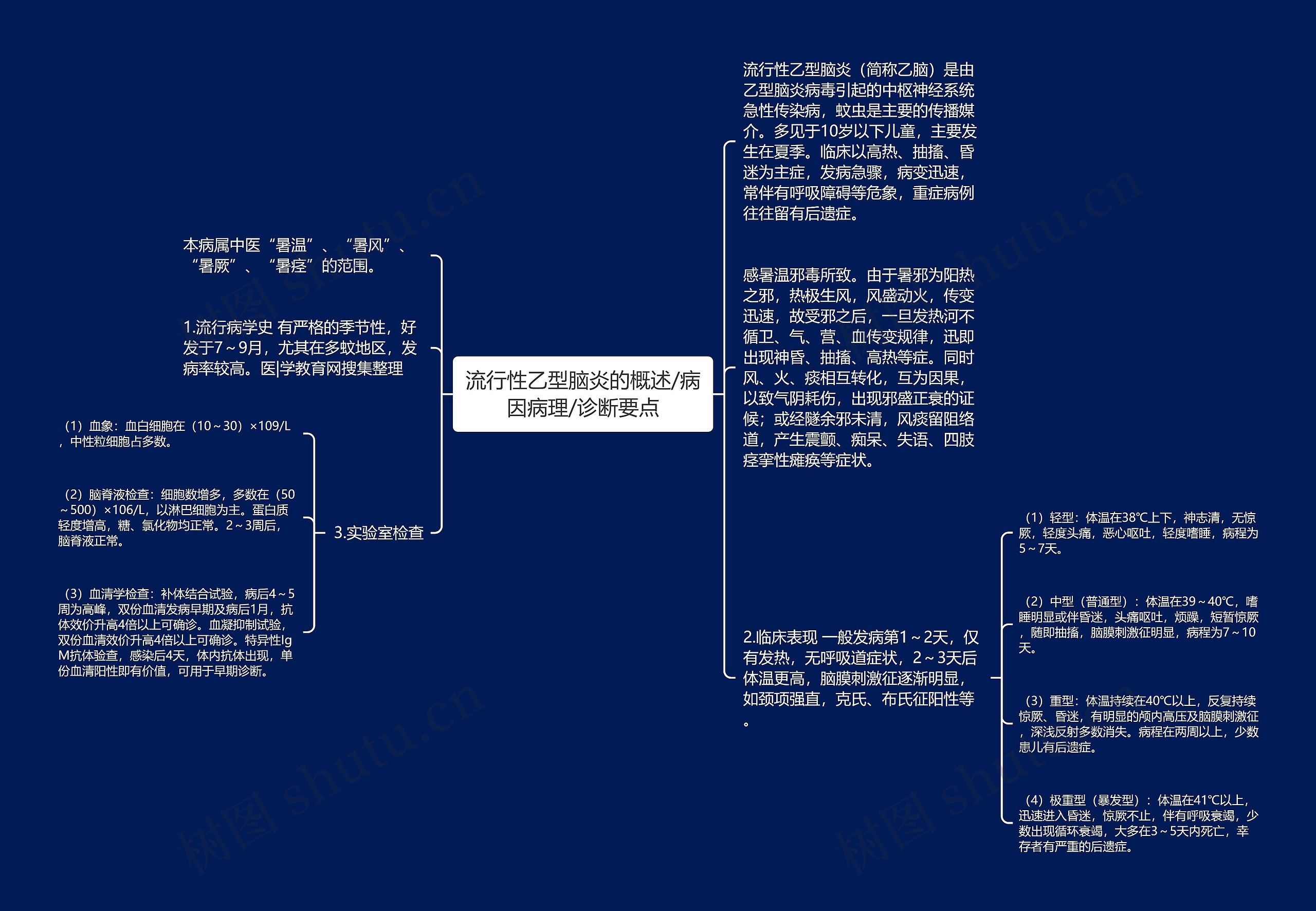 流行性乙型脑炎的概述/病因病理/诊断要点