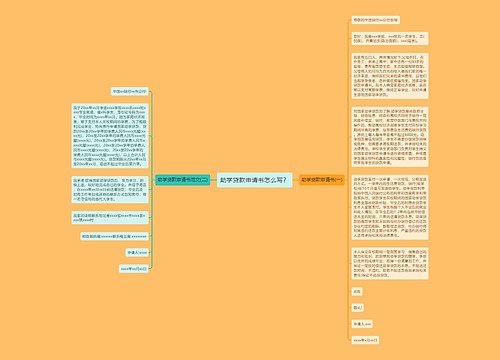 助学贷款申请书怎么写？