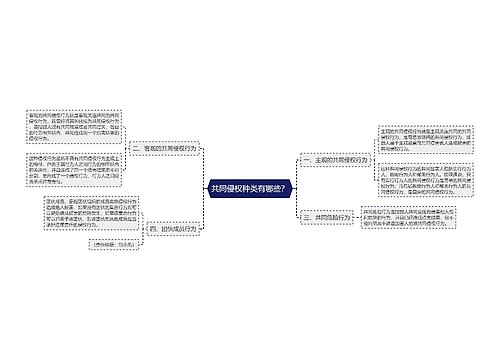 共同侵权种类有哪些？