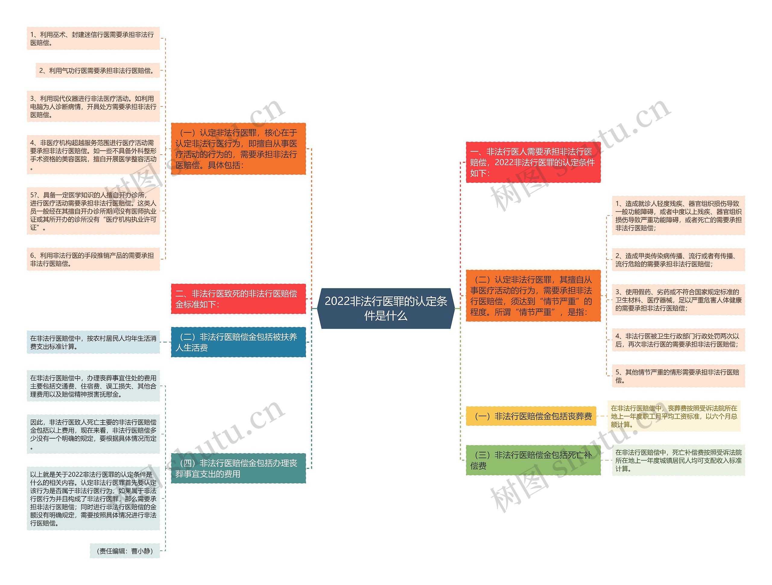 2022非法行医罪的认定条件是什么思维导图