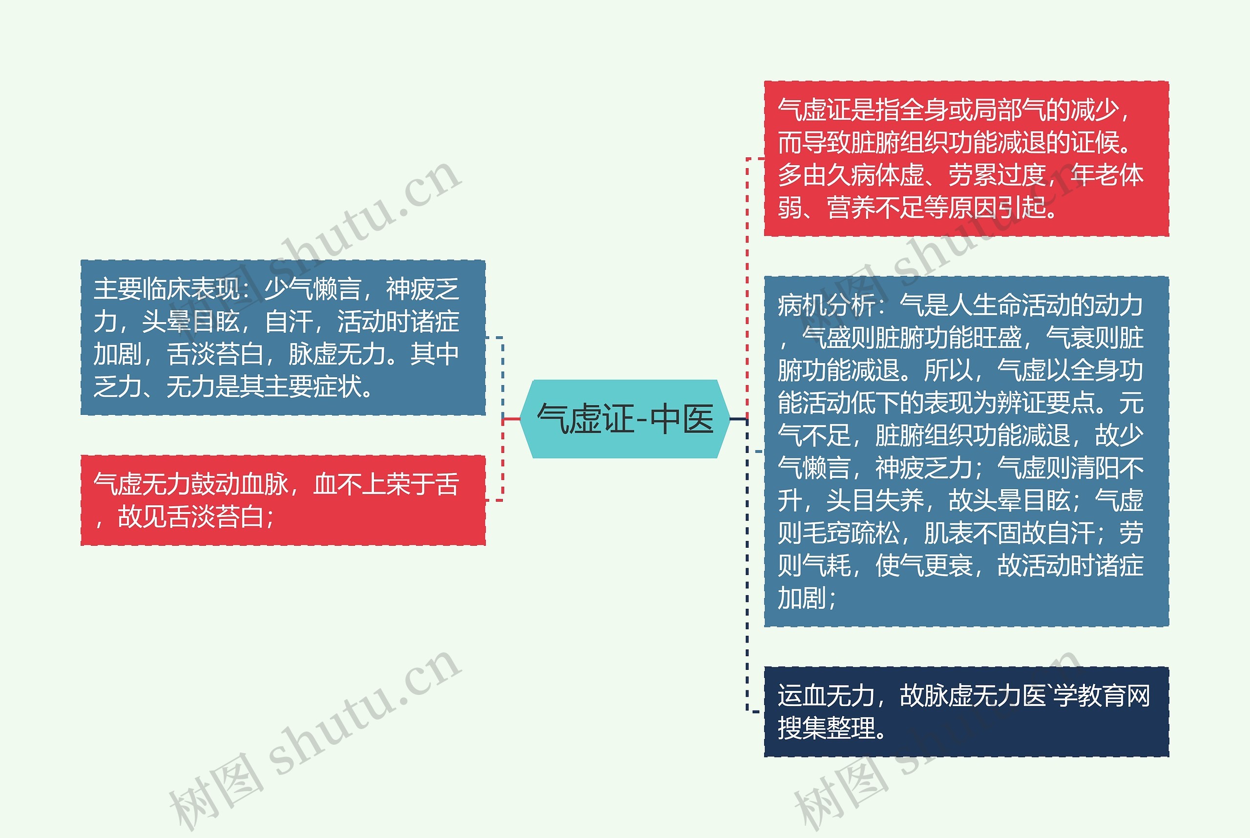 气虚证-中医思维导图