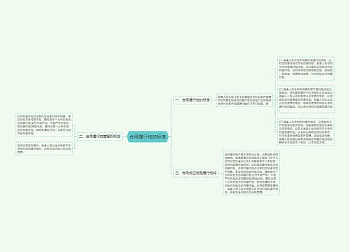 合同履行地的标准