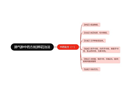 肺气肿中药方剂|辨证|治法