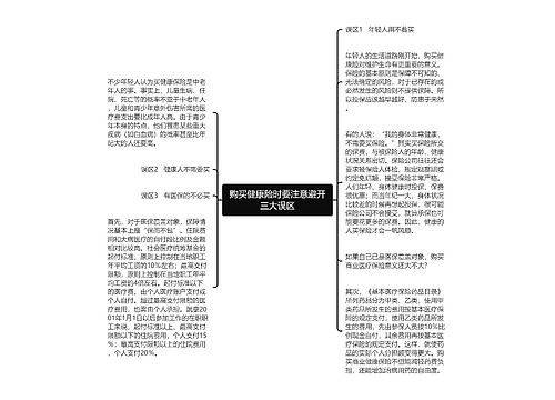 购买健康险时要注意避开三大误区