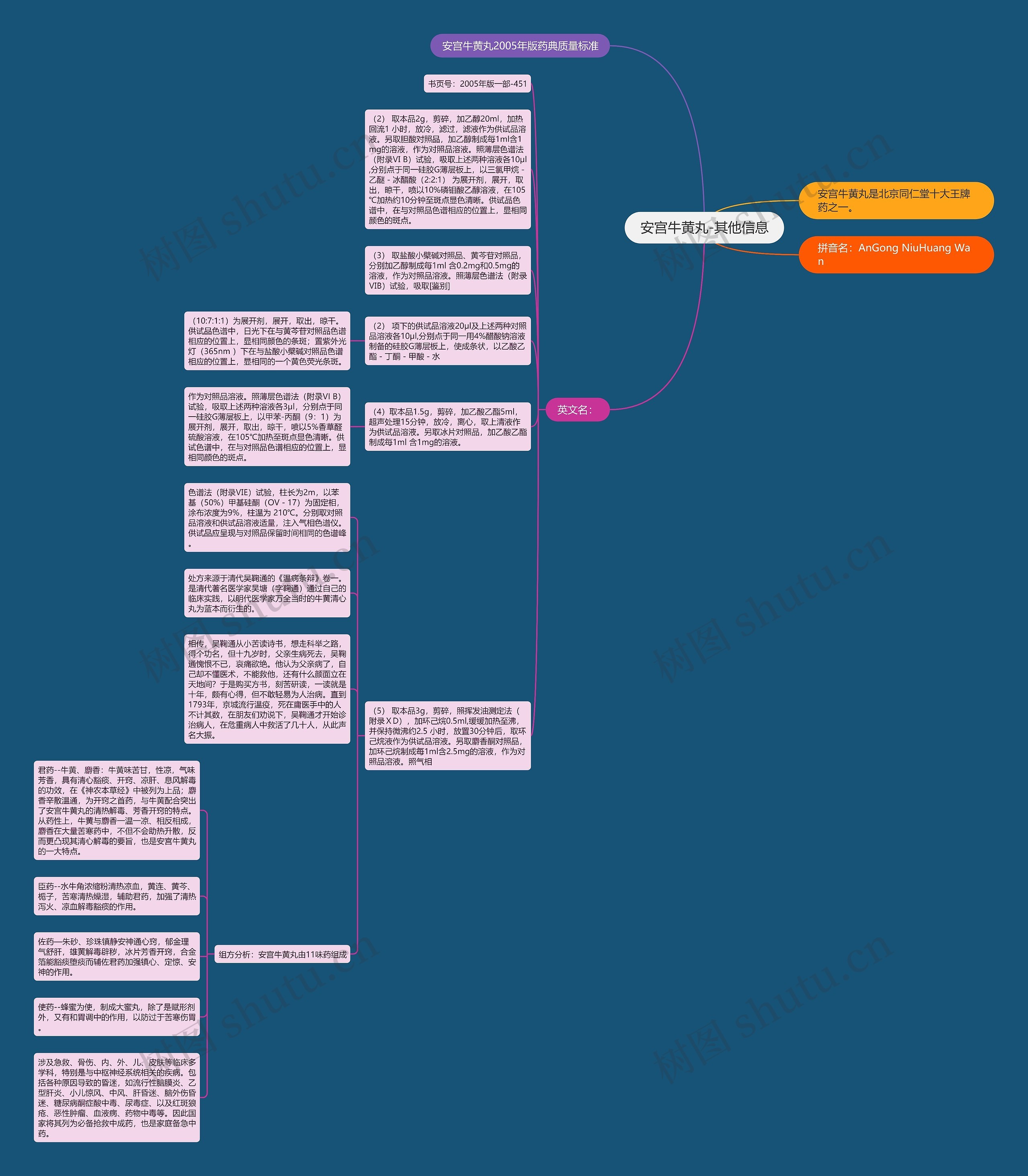 安宫牛黄丸-其他信息思维导图