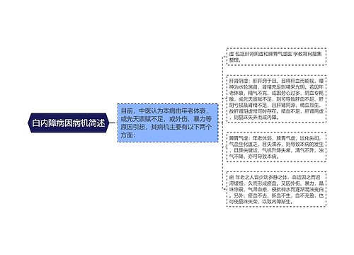 白内障病因病机简述