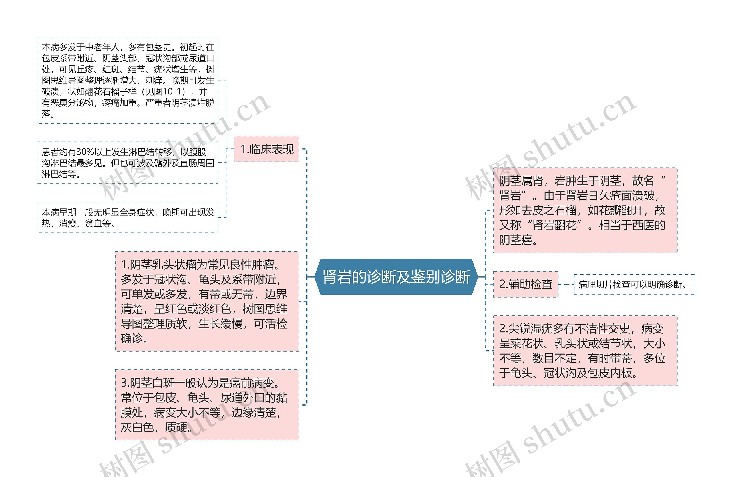 肾岩的诊断及鉴别诊断思维导图