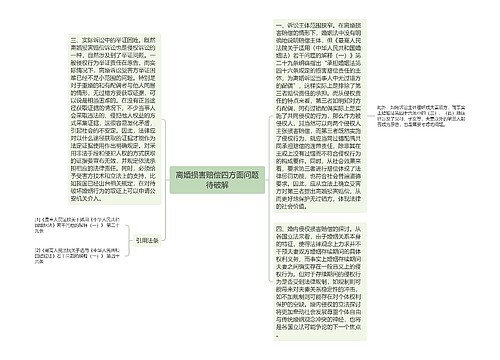 离婚损害赔偿四方面问题待破解