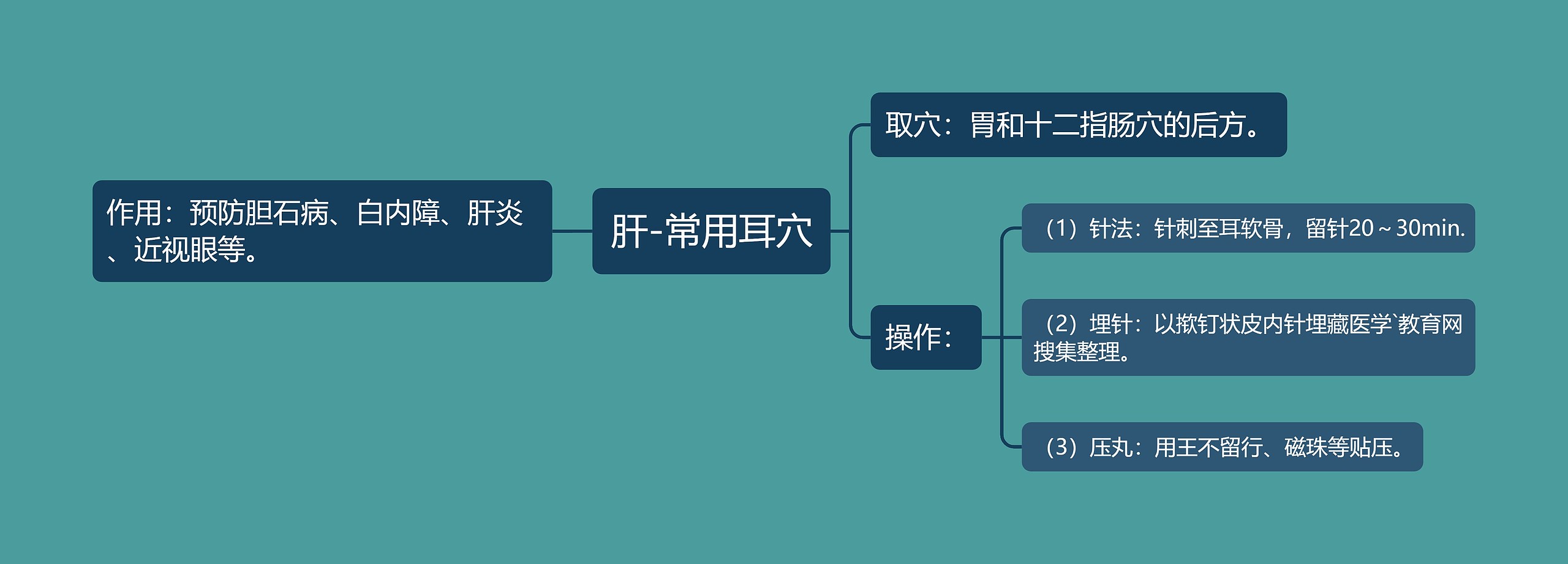 肝-常用耳穴思维导图