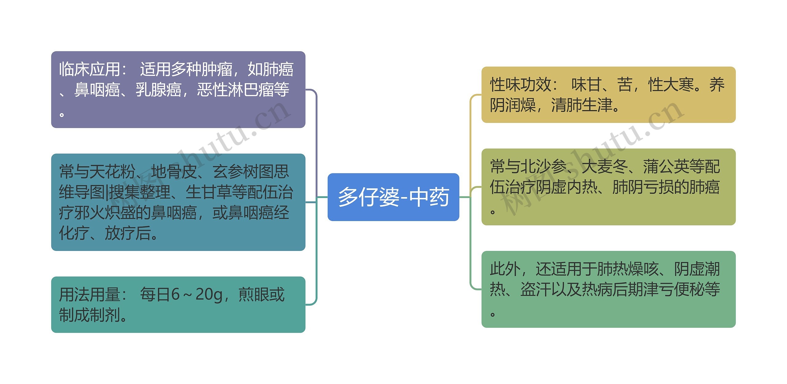 多仔婆-中药思维导图