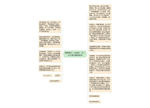 婚姻期内一方背叛，另一方可请求精神赔偿