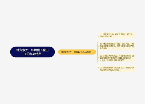 针灸意外：蛛网膜下腔出血的临床特点