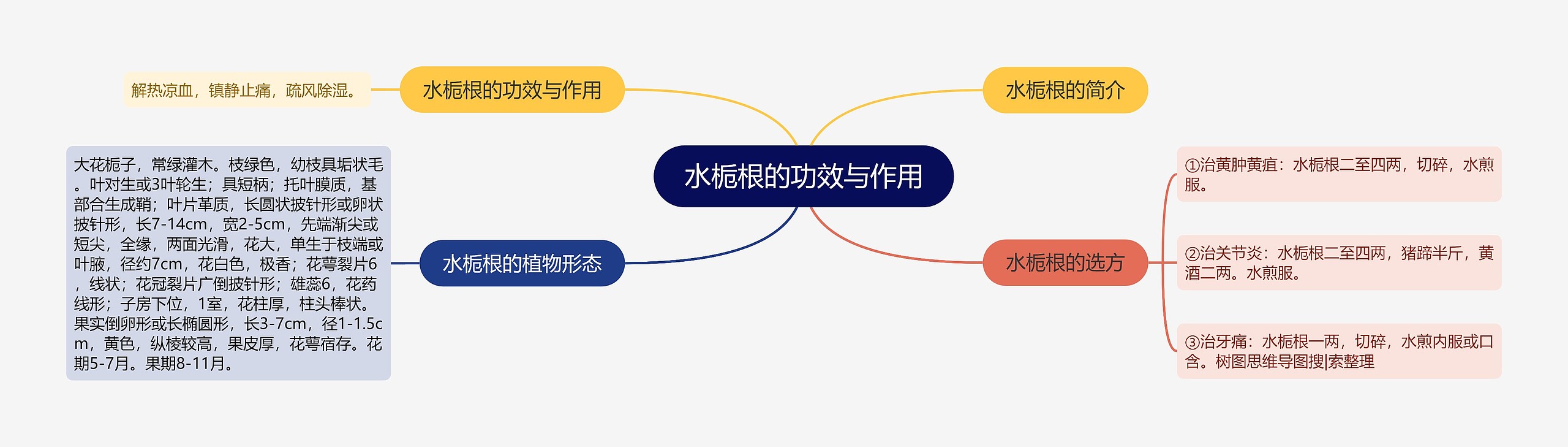 水栀根的功效与作用 水栀根的功效与作用