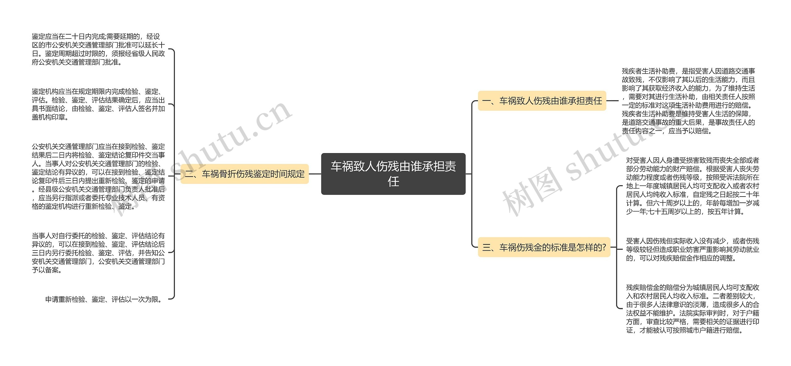 车祸致人伤残由谁承担责任