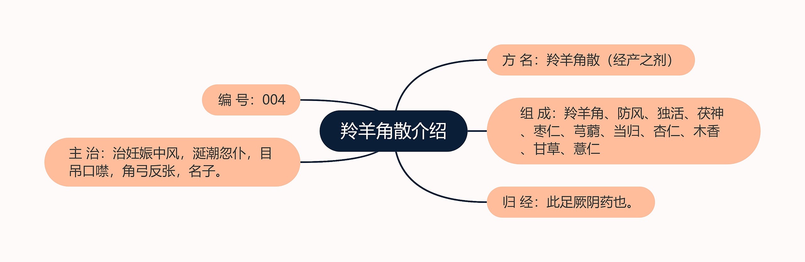 羚羊角散介绍思维导图