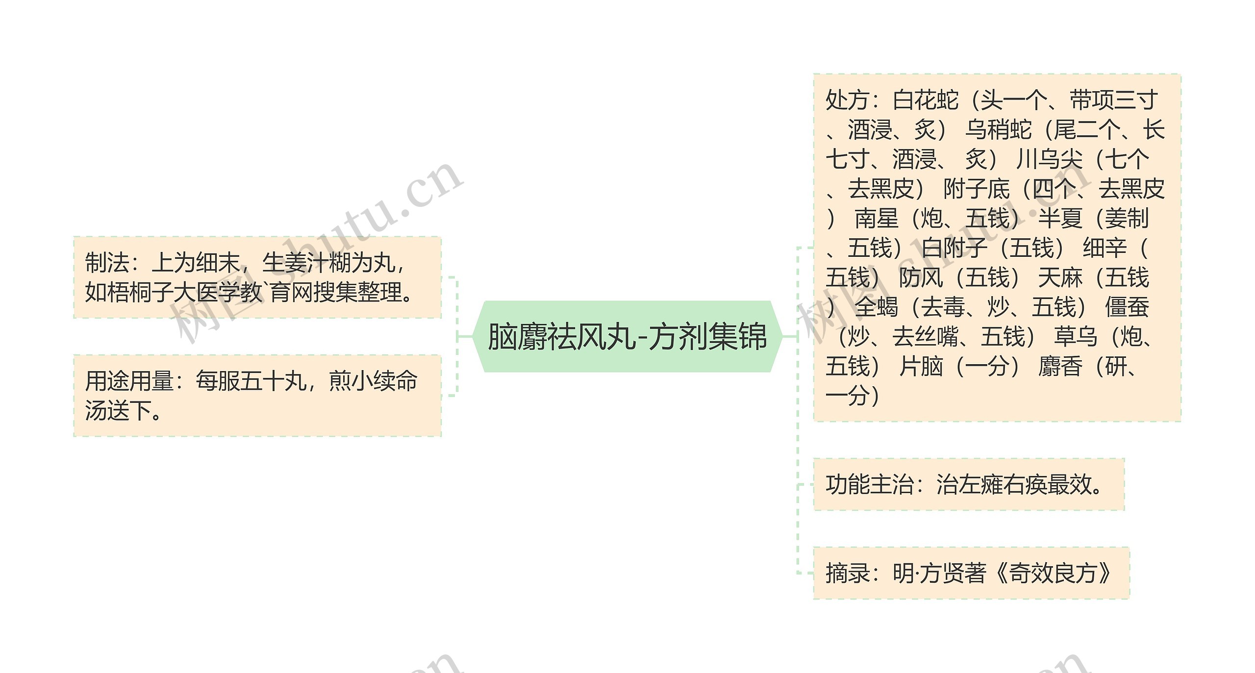 脑麝祛风丸-方剂集锦 脑麝祛风丸-方剂集锦