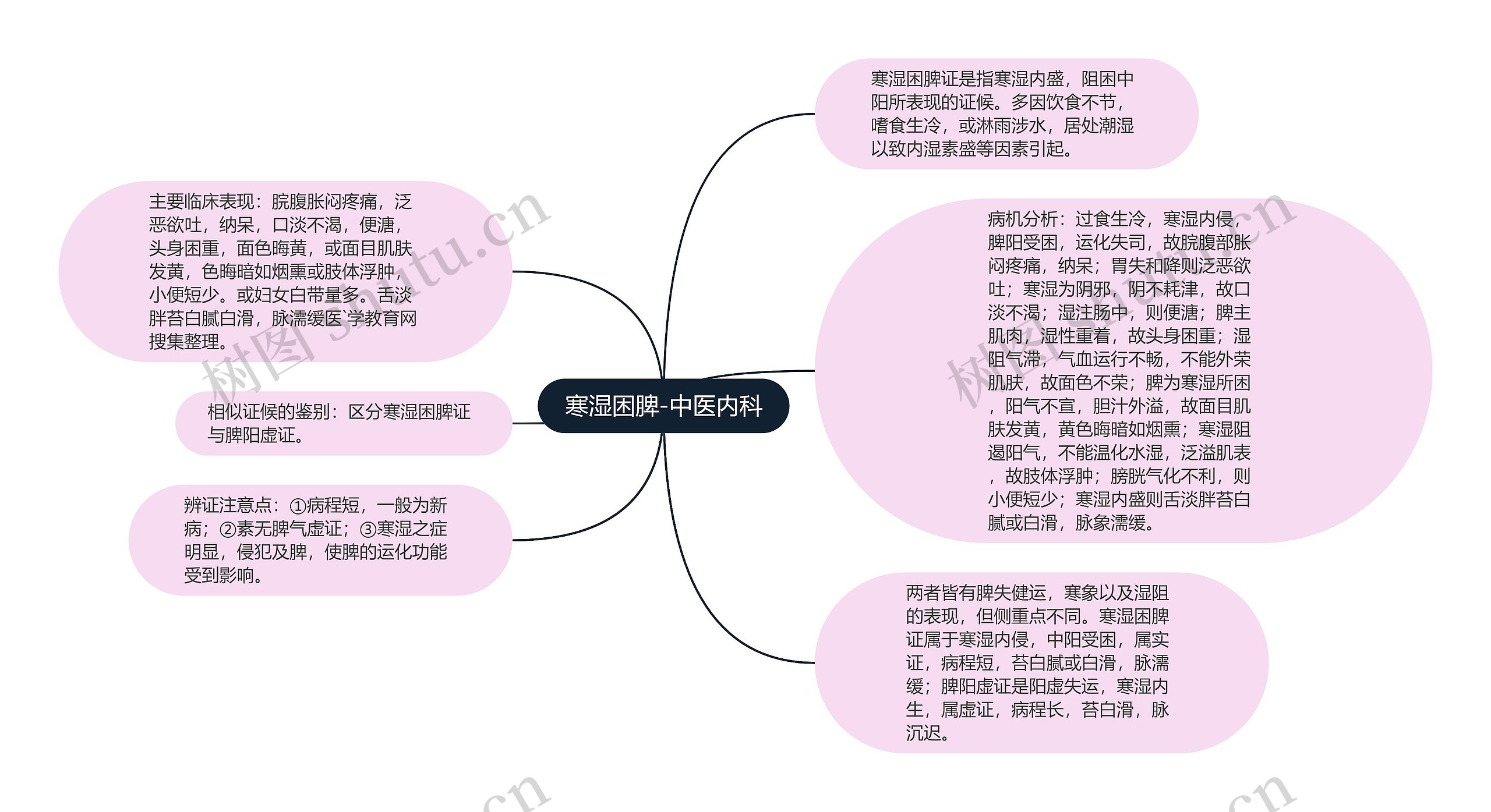 寒湿困脾-中医内科思维导图