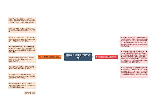 侵权诉讼举证责任是怎样的