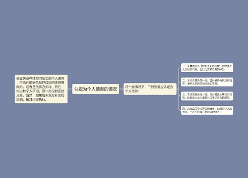 认定为个人债务的情况